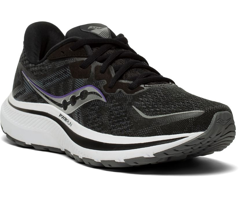 Women's Saucony Omni 20 Running Shoes Black / White | Singapore 180BEXC